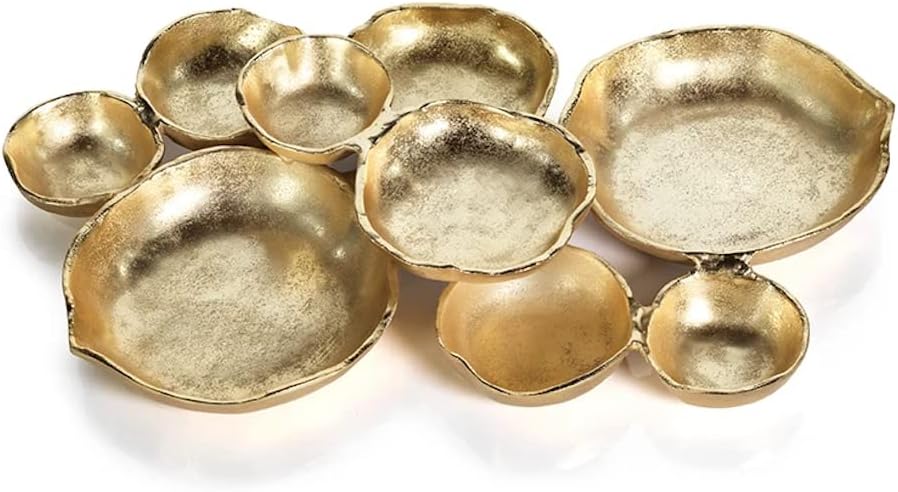 Zodax Cluster of 9 Round Serving Bowls featured in Tailorie's 2024 Holiday Gift Guide For The Mom, an elegant serving set for entertaining.