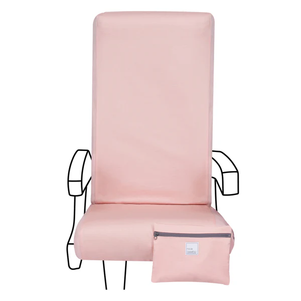 Nice Seats premium seat cushions featured in Tailorie's 2024 Holiday Gift Guide For The Travel Bug, providing comfort during long journeys.