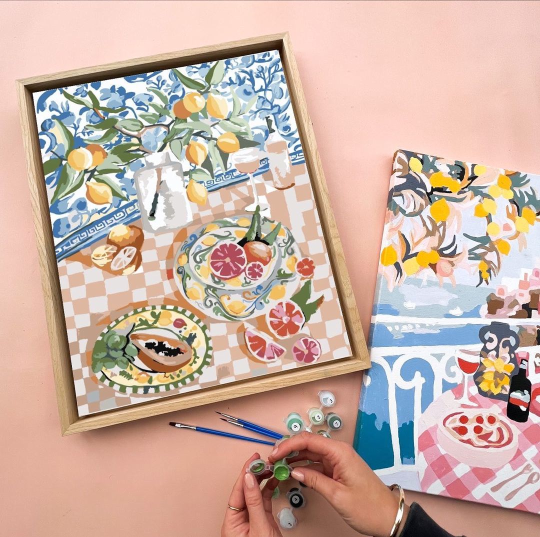 Paint Like Frida paint by numbers art kit featured in Tailorie's 2024 Holiday Gift Guide For Your Bestie for creative expression inspired by Frida Kahlo.