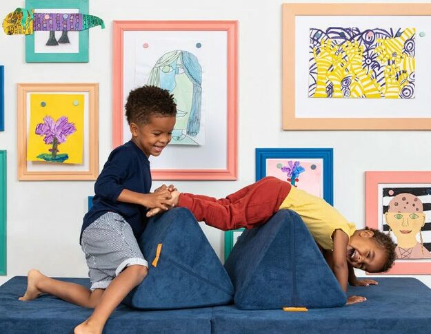 Nugget Bamboo Play Couch featured in Tailorie's 2024 Holiday Gift Guide For The Kids, a versatile and eco-friendly playtime essential for children.